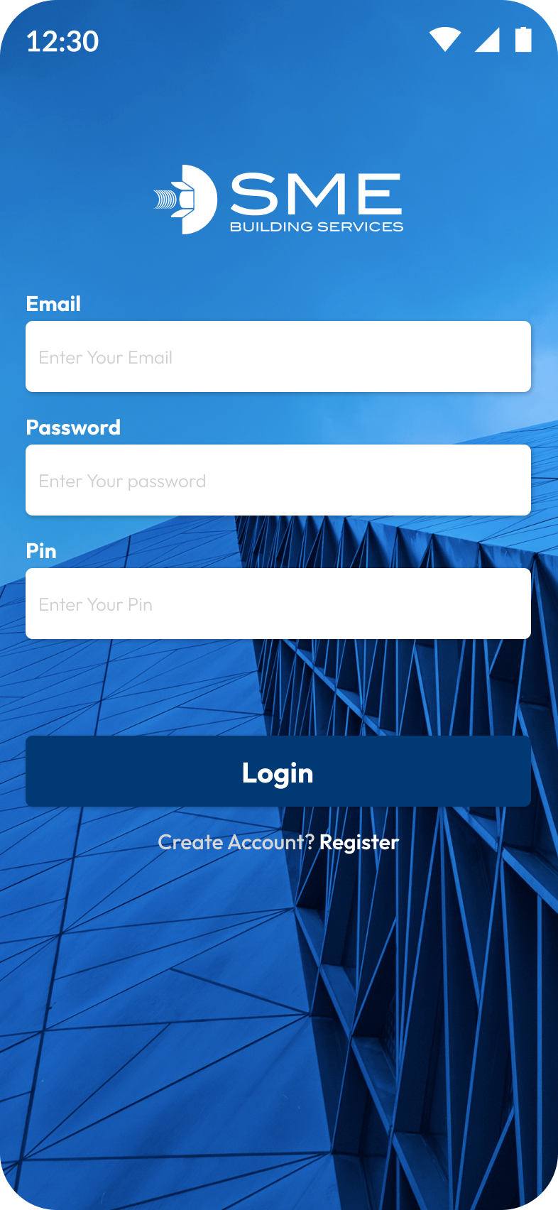 SME SmartSite mobile app sign in