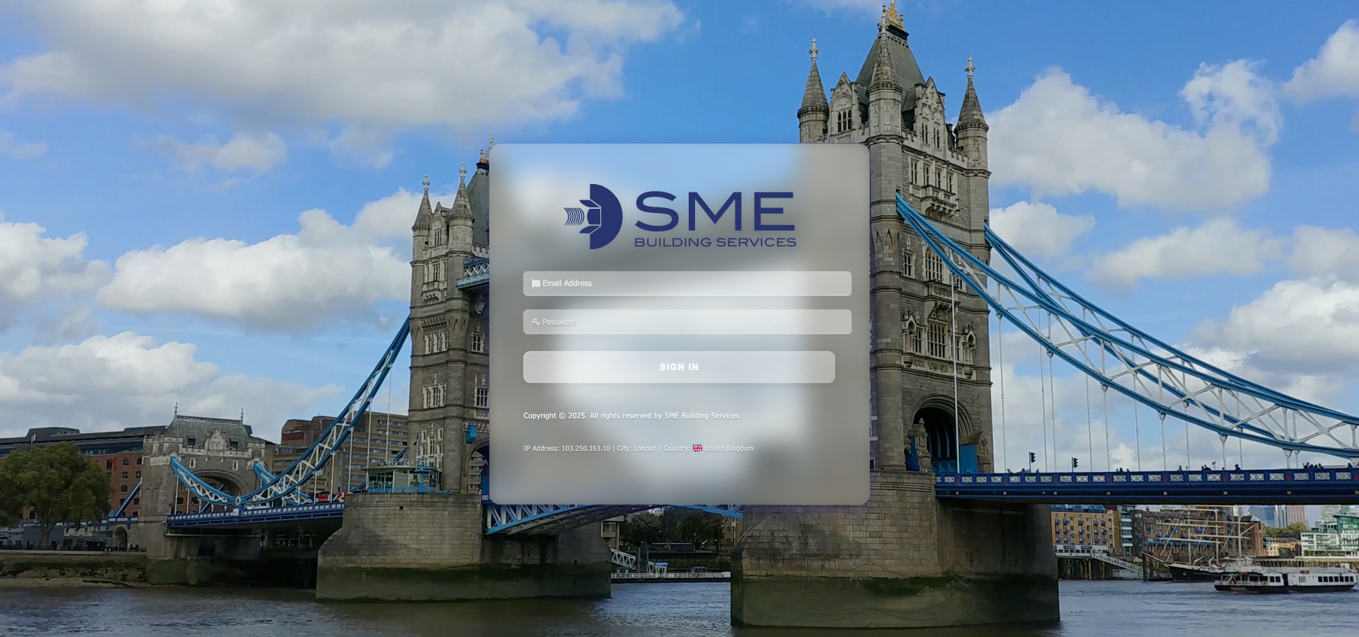 SME SmartSite web sign in